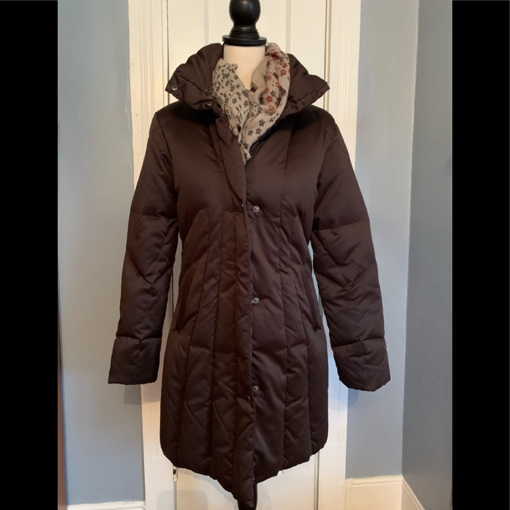 Calvin Klein Brown Puffer Coat EUC!